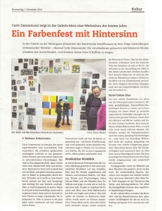 AZ vom 01. November 2012